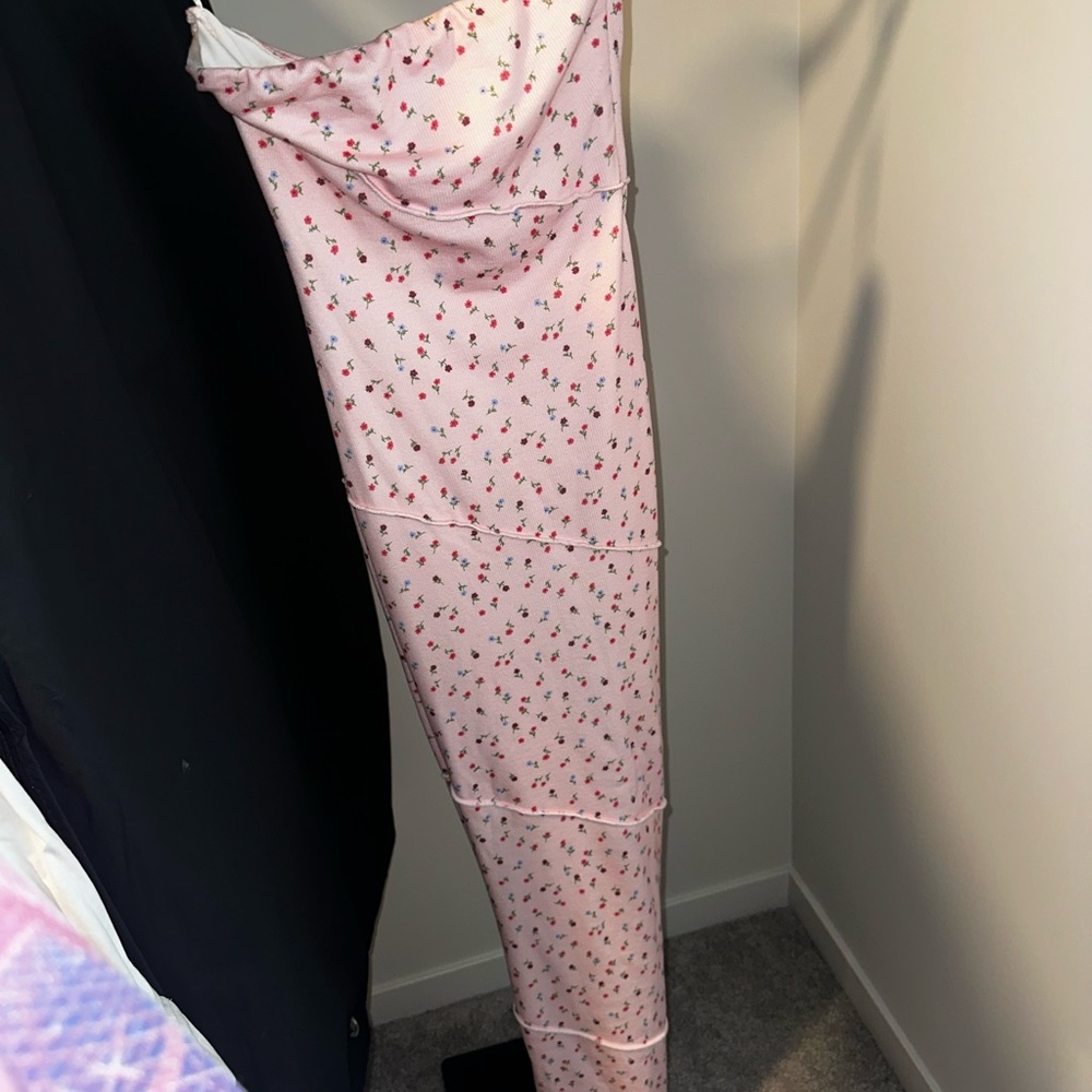 Princess Polly Pink strapless bodycon Floral Maxi Dress